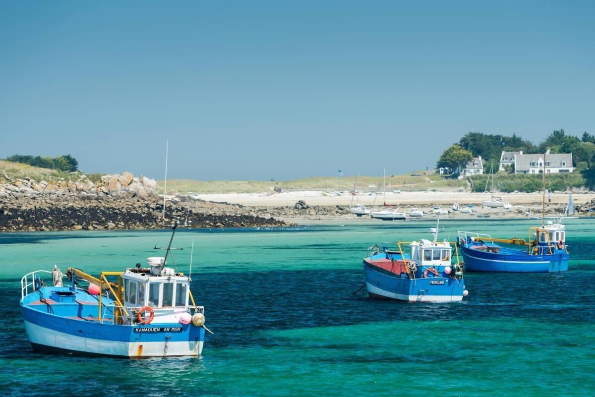 Kermartin - Maison De Famille Avec Vue Sur La Baie De Morlaix Plouézocʼh Eksteriør bilde